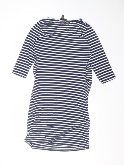 Womens UK Size 12 New Look Blue Basic T-Shirt