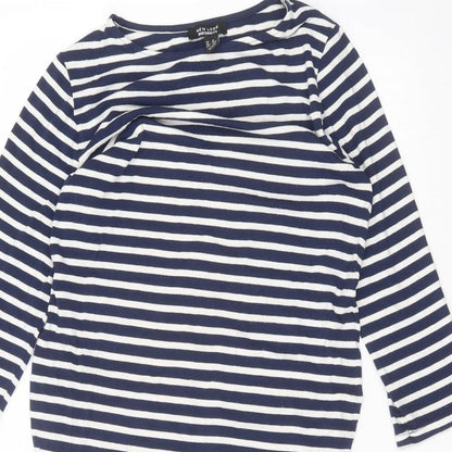 Womens UK Size 12 New Look Blue Basic T-Shirt