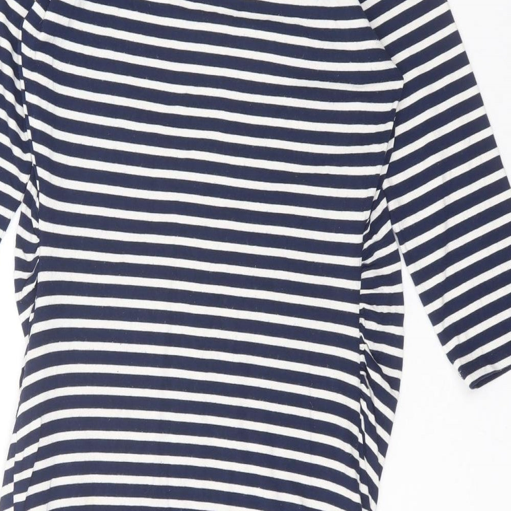 Womens UK Size 12 New Look Blue Basic T-Shirt