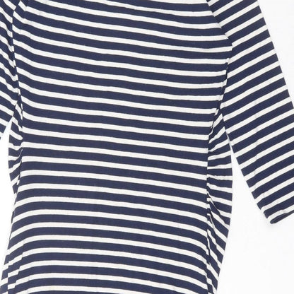 Womens UK Size 12 New Look Blue Basic T-Shirt