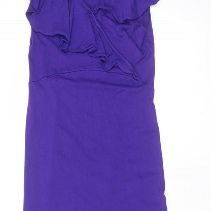 Red Herring Womens Purple  Viscose A-Line  Size 8