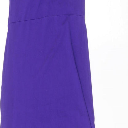 Red Herring Womens Purple  Viscose A-Line  Size 8