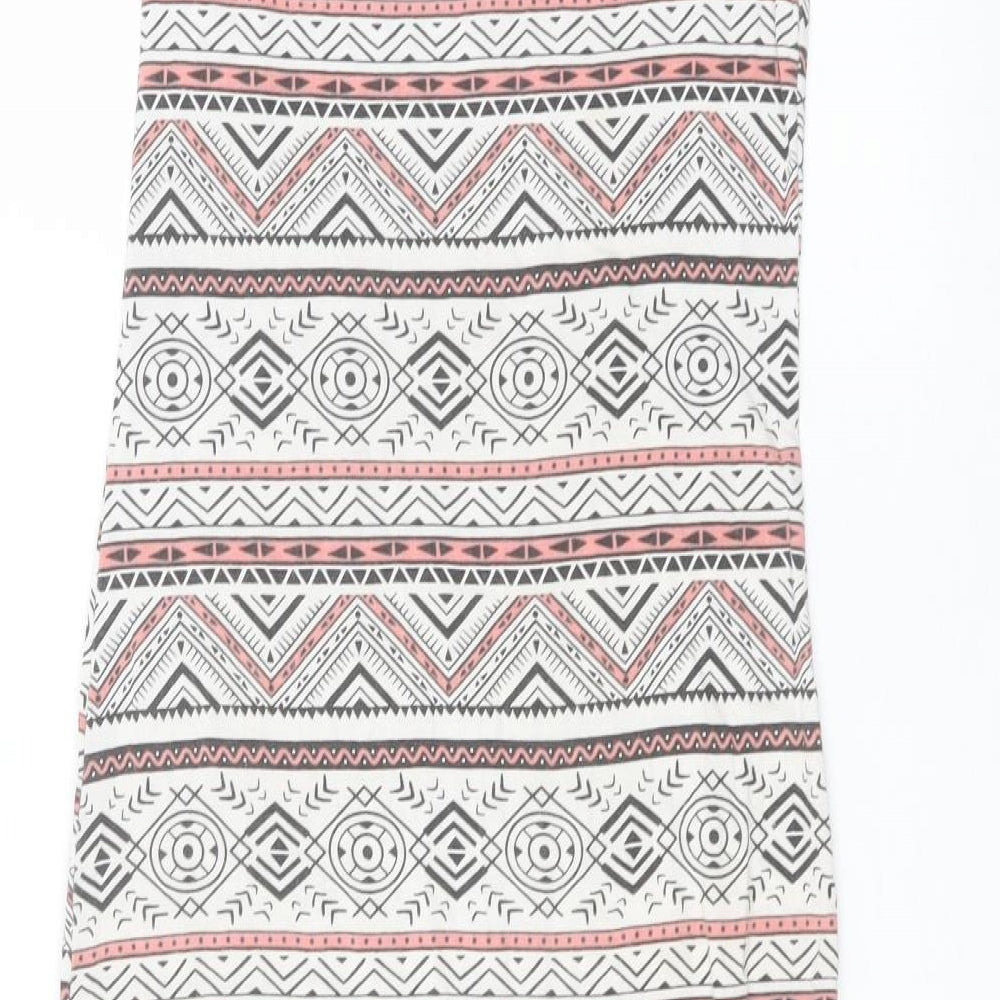 Select Womens White  Viscose T-Shirt Dress  Size 8