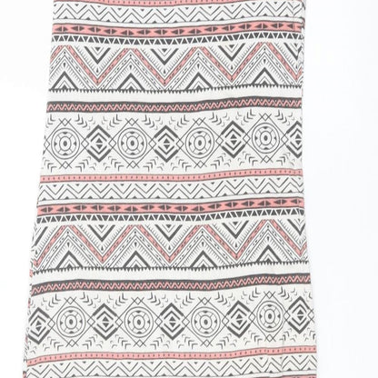 Select Womens White  Viscose T-Shirt Dress  Size 8