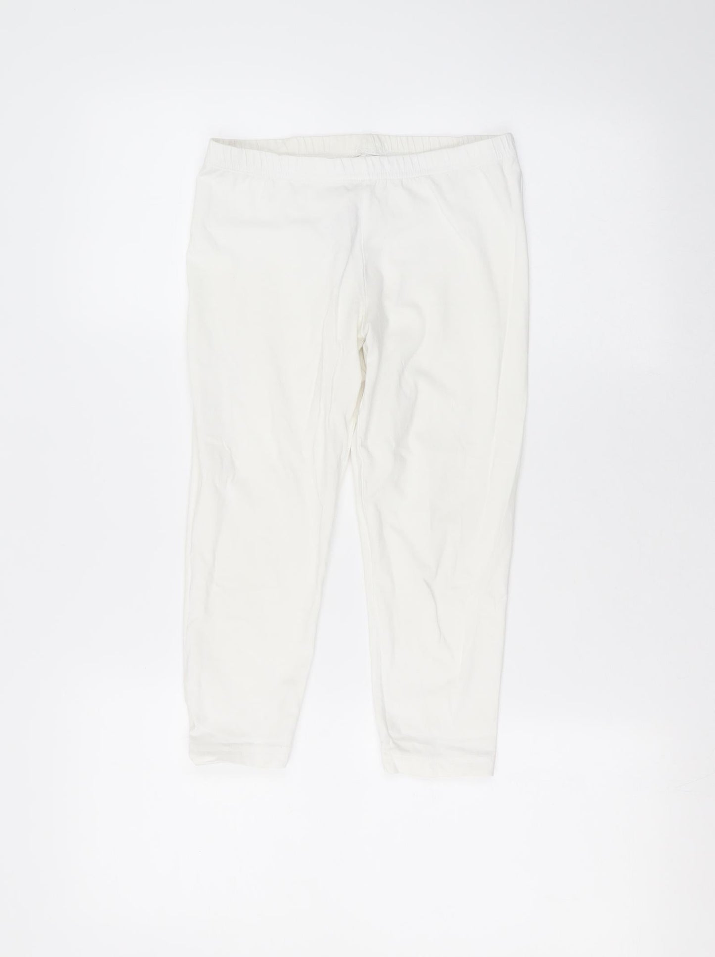 Womens UK Size 8 New Look Regular Fit Sweatpants White Trousers
