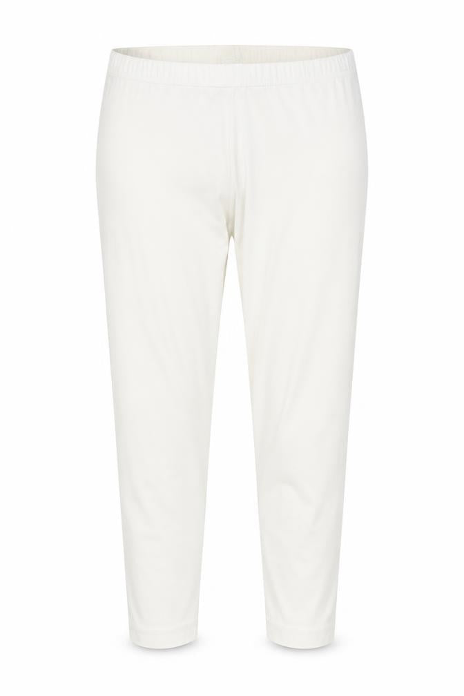 Front view of New Look women’s white cotton sweatpants, size UK 8, regular