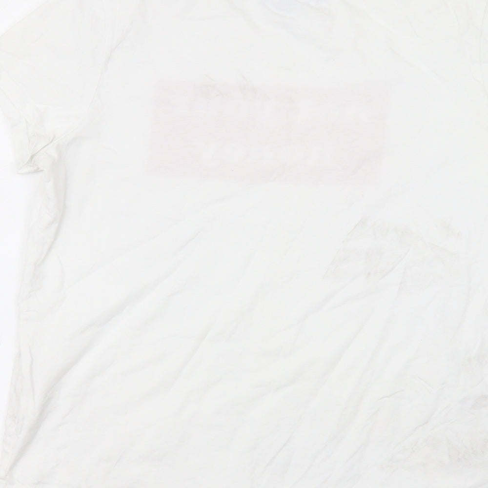 Primark Womens White  Cotton Basic T-Shirt Size 10