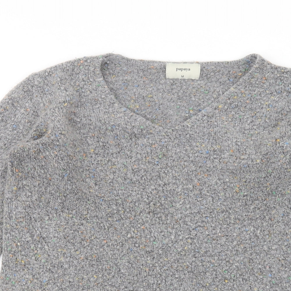 Womens UK Size M Matalan Grey Pullover Jumper