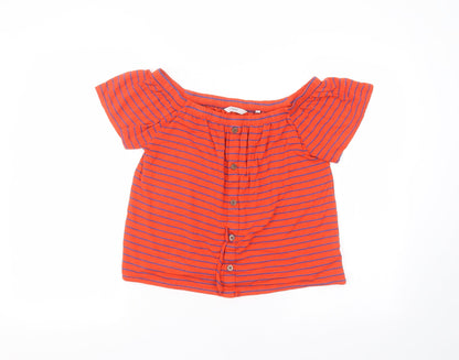 Womens UK Size 8 NEXT Red Basic T-Shirt