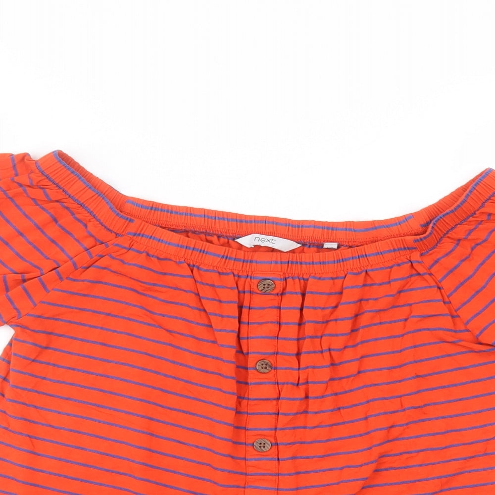 Womens UK Size 8 NEXT Red Basic T-Shirt