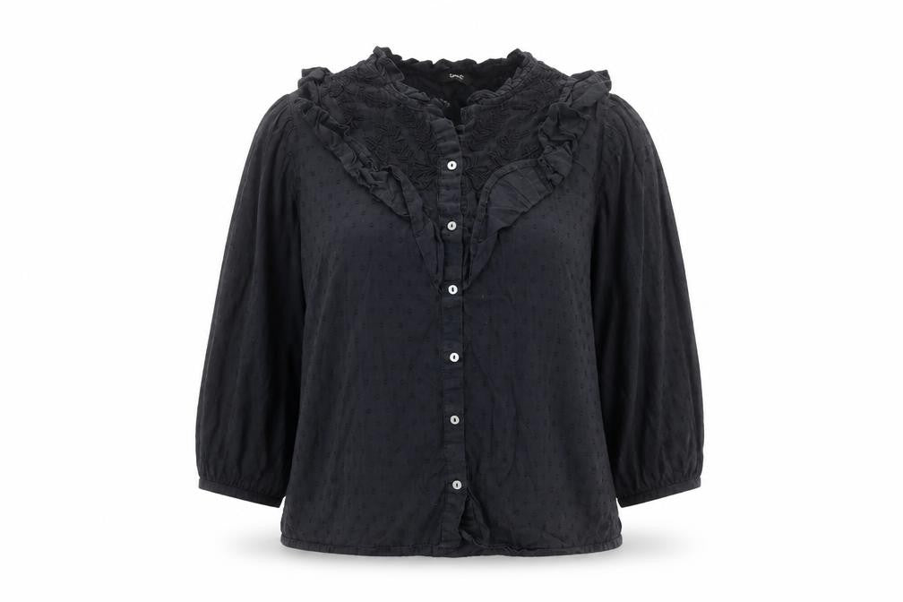 Womens UK Size 10 George Blue Basic Button-Up