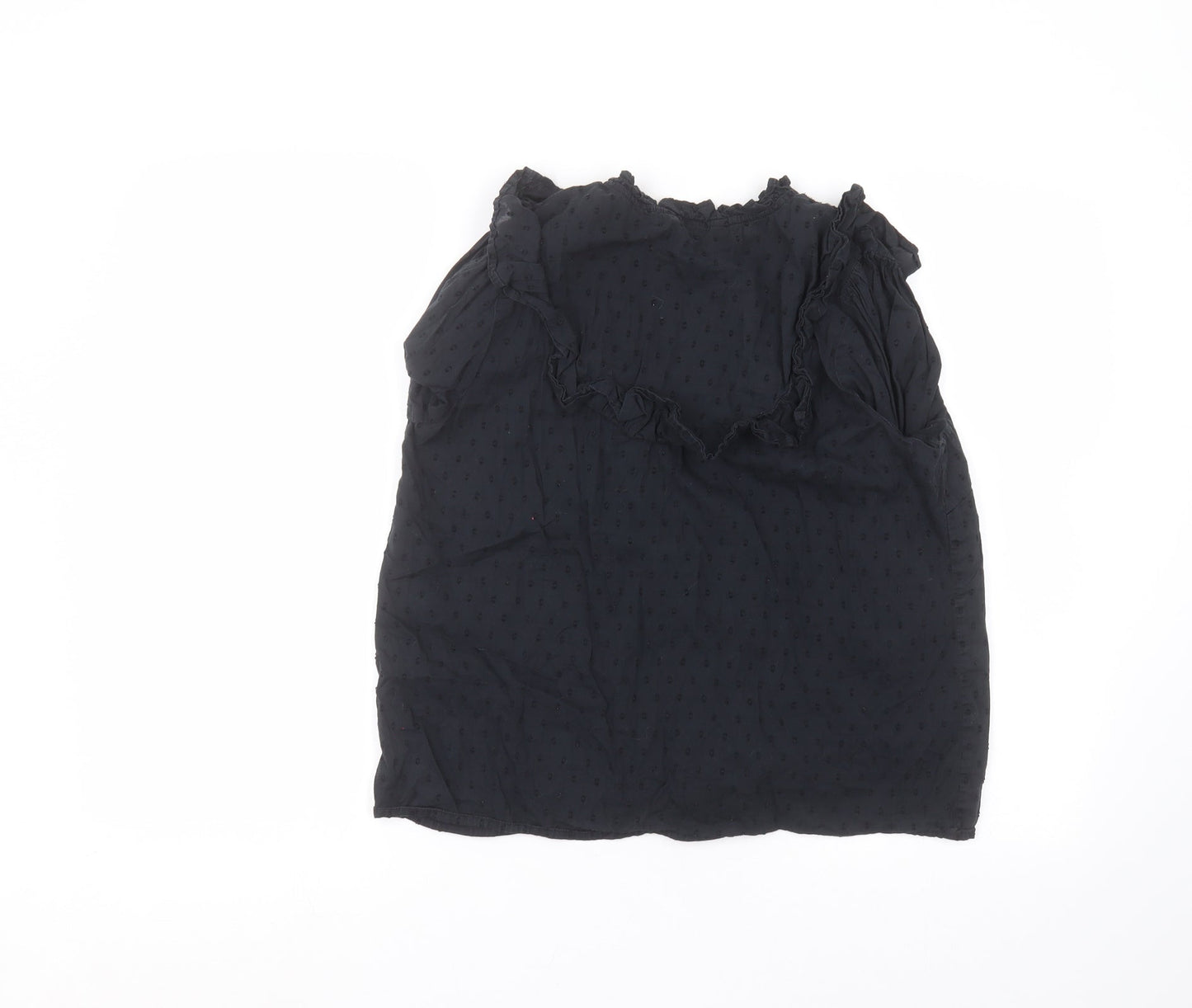 George Womens Blue  Cotton Basic Button-Up Size 10