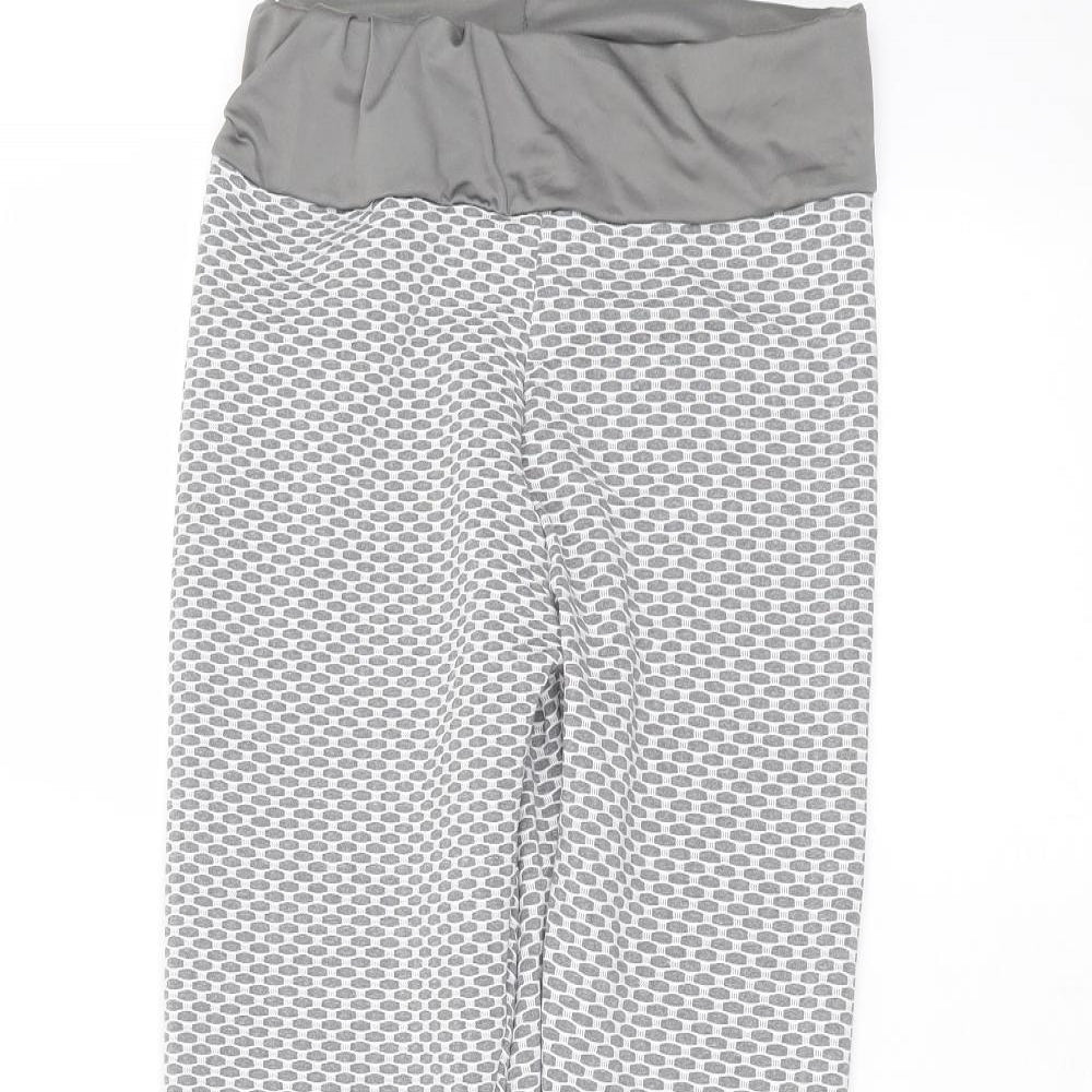 Womens UK Size M Preworn  Jogger White Leggings
