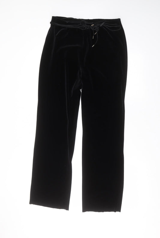Principles Womens Black  Polyester Trousers  Size 14 L26 in Regular