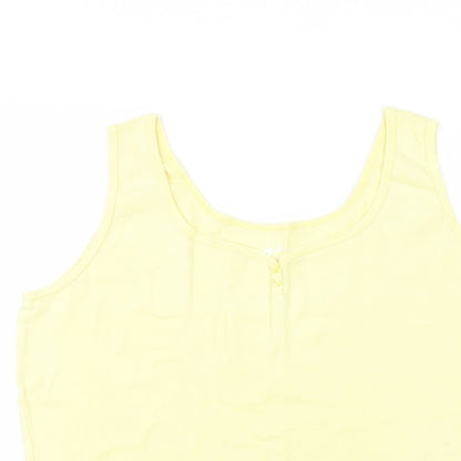 Womens UK Size 20 BHS Yellow Basic Tank