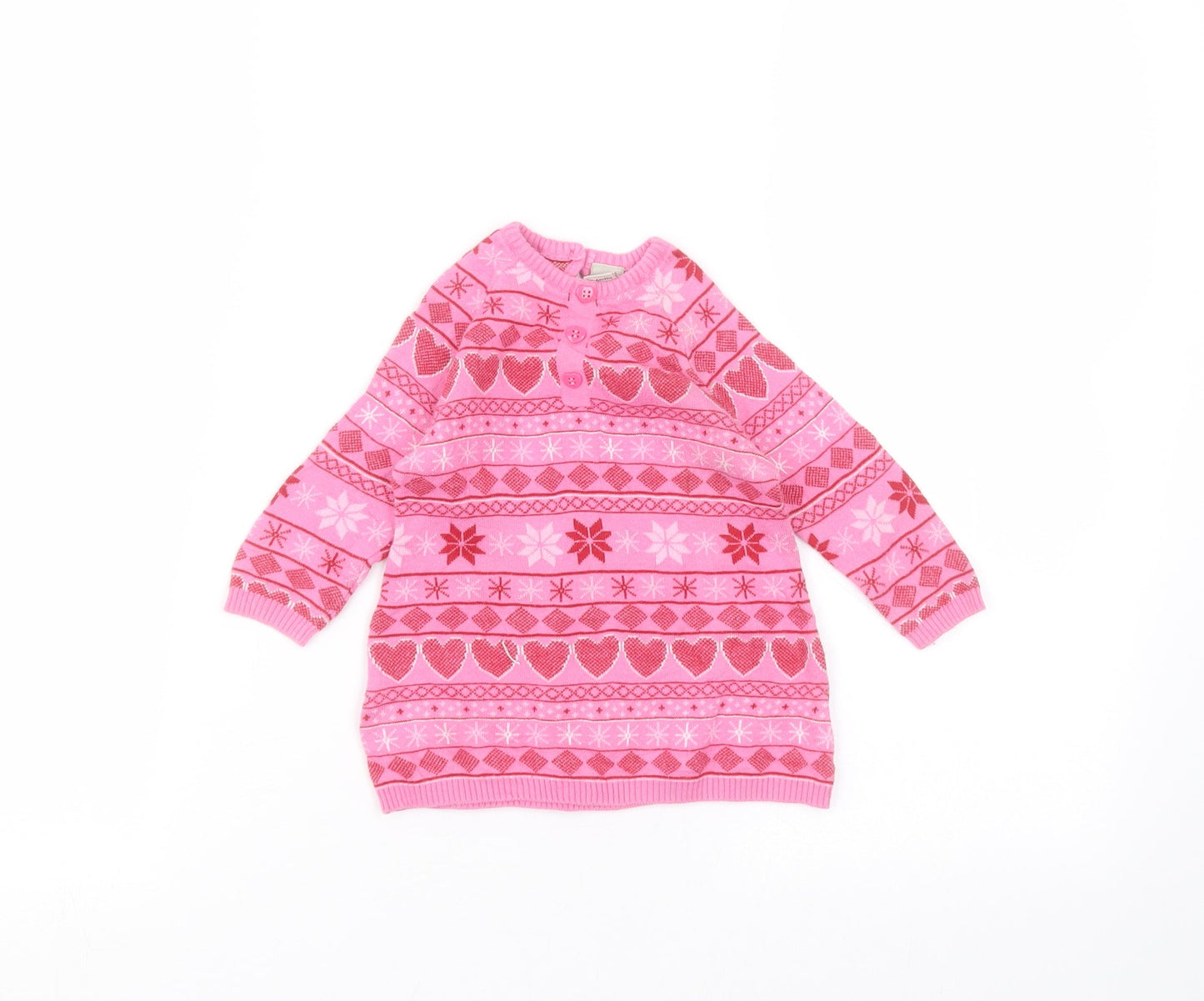 TU Baby Pink  Cotton Pullover Jumper Size 3-6 Months