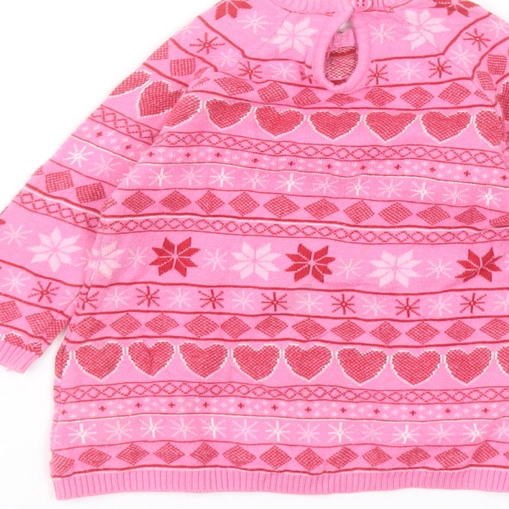 TU Baby Pink  Cotton Pullover Jumper Size 3-6 Months
