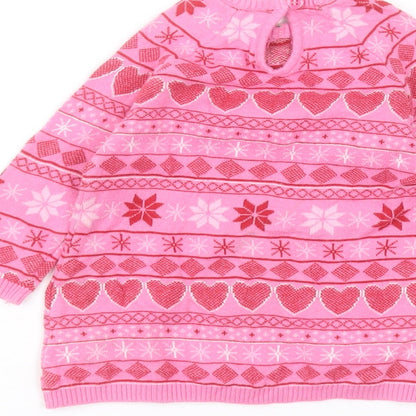 TU Baby Pink  Cotton Pullover Jumper Size 3-6 Months