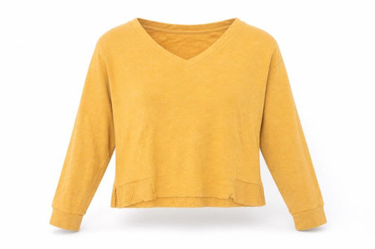 Womens UK Size M Bershka Yellow Pullover Jumper