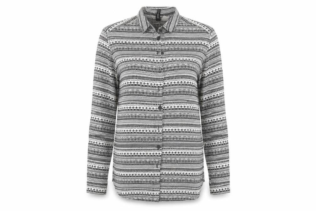 Womens UK Size 10 H&M White Basic Button-Up