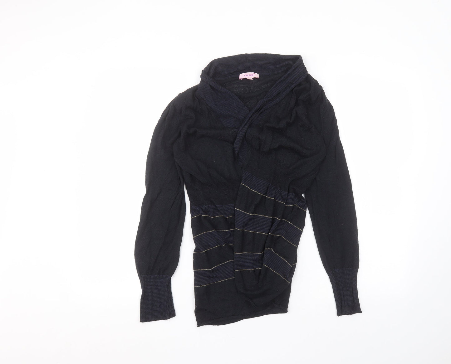 Womens UK Size 12 Per Una Blue Cardigan Jumper