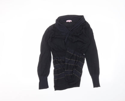 Womens UK Size 12 Per Una Blue Cardigan Jumper