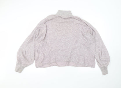 Womens UK Size L Warehouse Purple Pullover Jumper