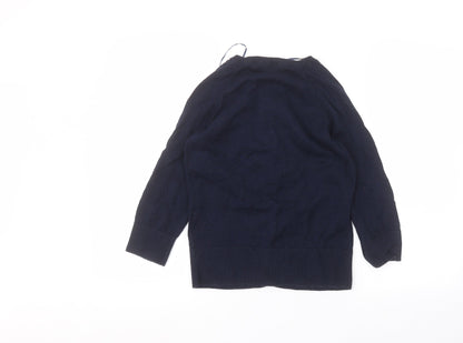 Womens UK Size 10 Debinhams Blue Cardigan Jumper
