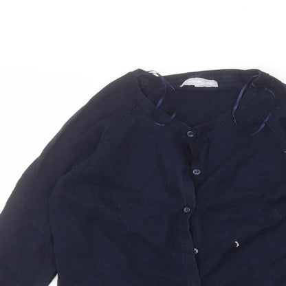 Womens UK Size 10 Debinhams Blue Cardigan Jumper