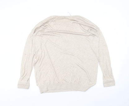 Womens UK Size M Wallis Beige Pullover Jumper