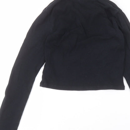 Womens UK Size 8 Topshop Blue Basic T-Shirt
