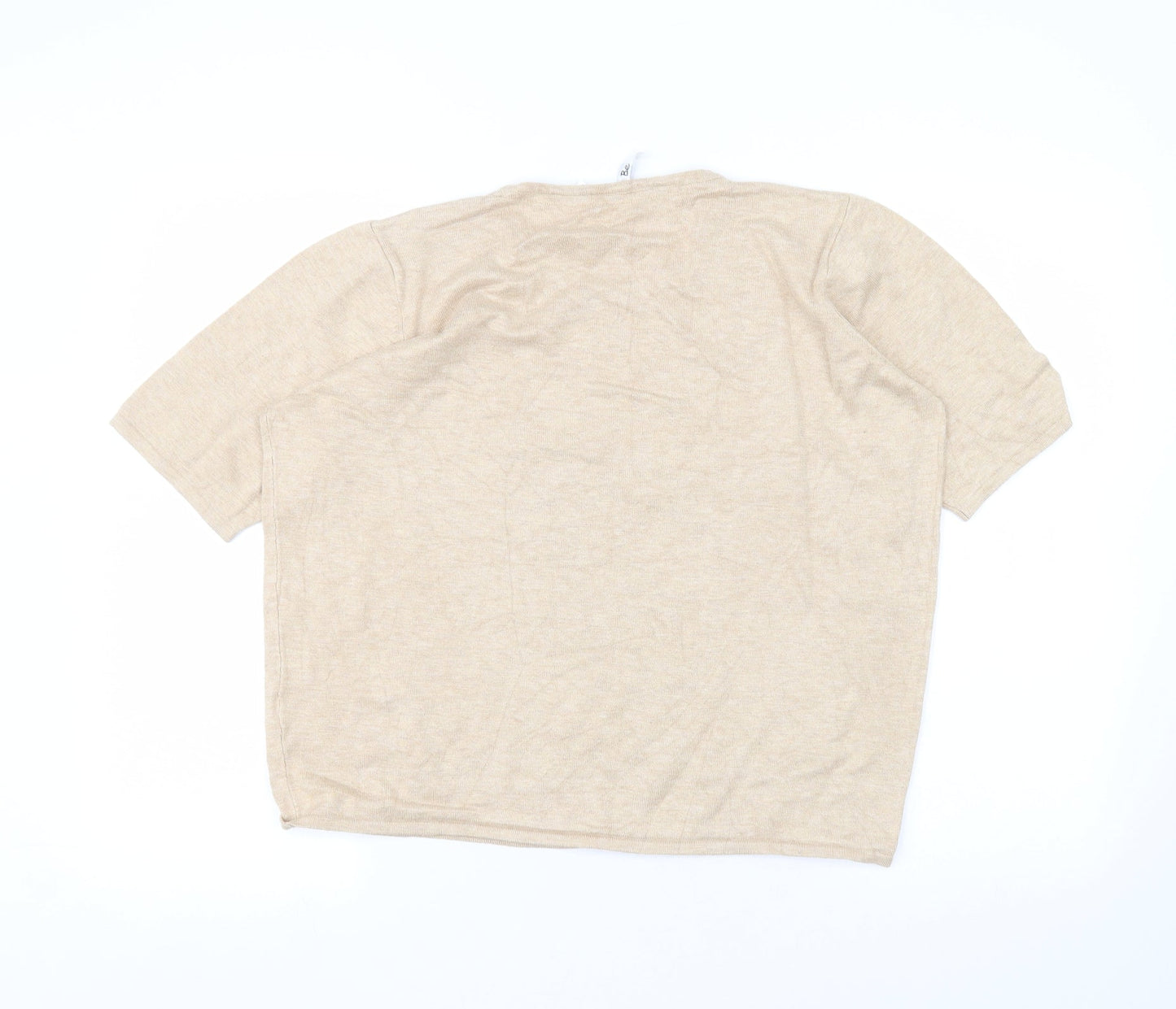 Womens UK Size 20 label be Beige Basic T-Shirt