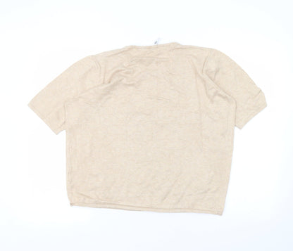 Womens UK Size 20 label be Beige Basic T-Shirt