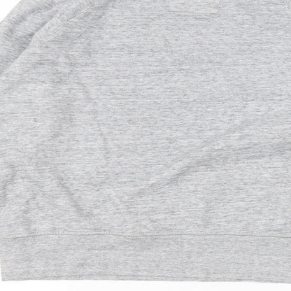 H&M Mens Grey Round Neck  Cotton Pullover Jumper Size L