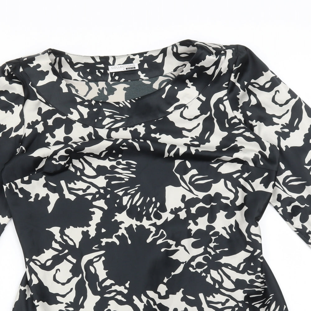 George Womens Multicoloured Floral Polyester A-Line  Size 12