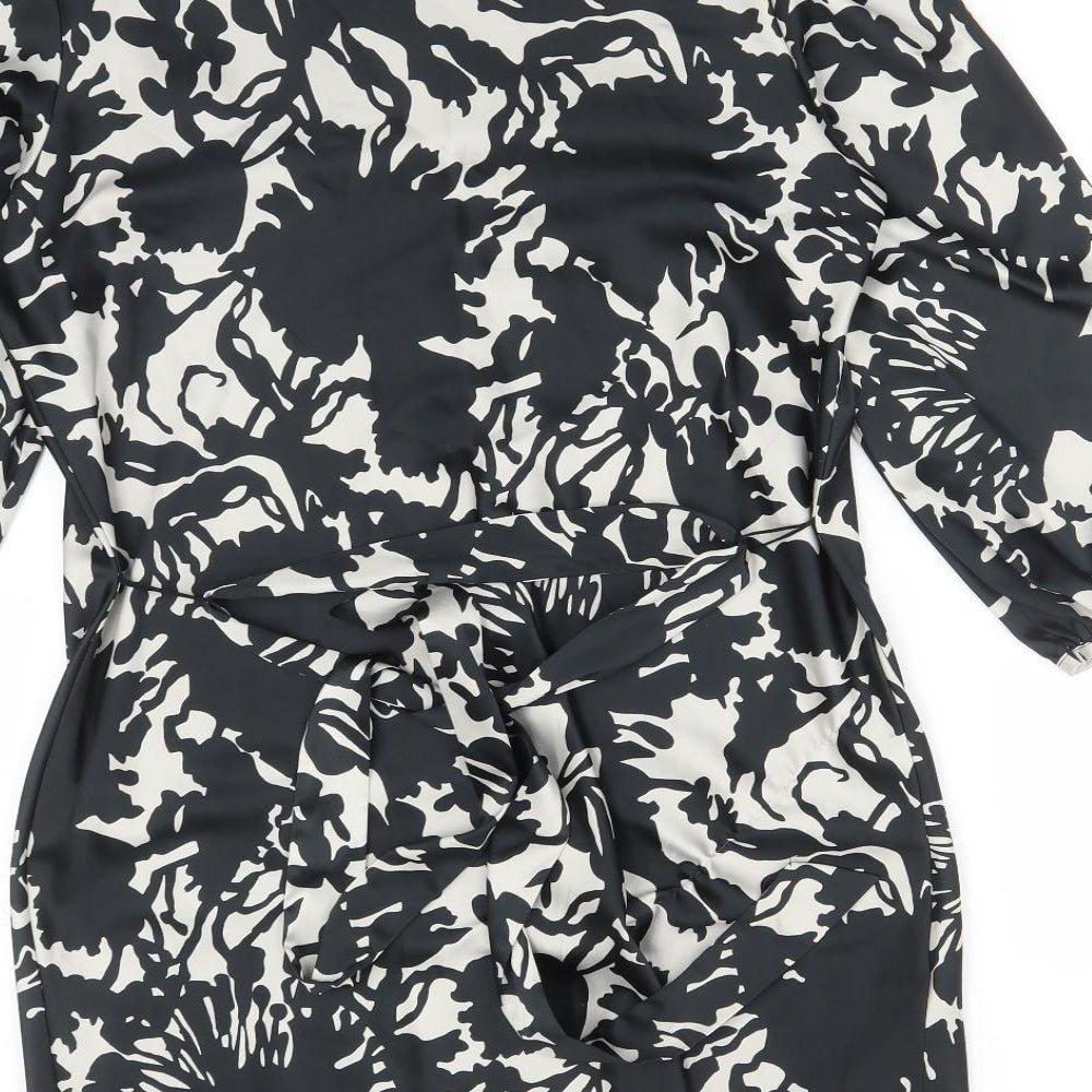 George Womens Multicoloured Floral Polyester A-Line  Size 12