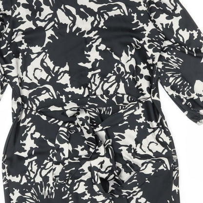 George Womens Multicoloured Floral Polyester A-Line  Size 12