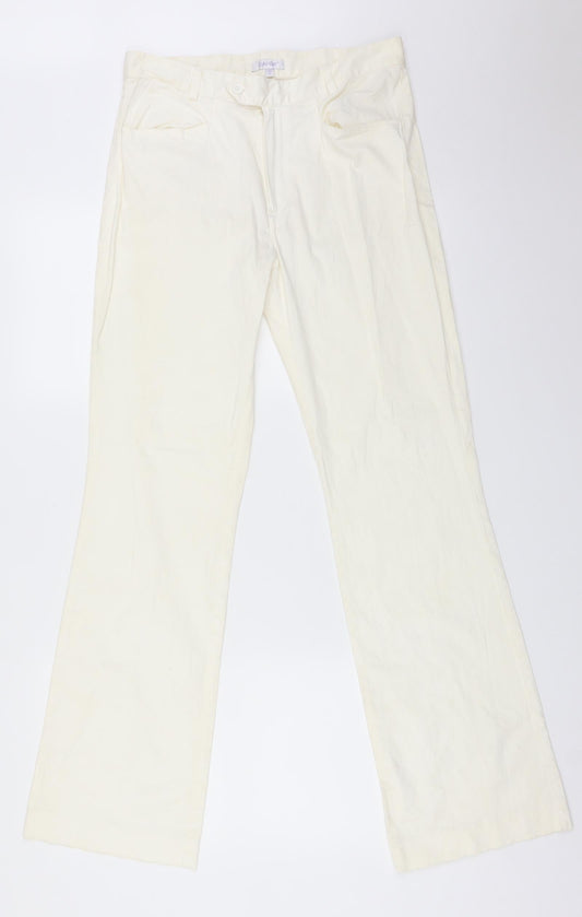 Womens UK Size 12 SAVIDA Regular Fit  Yellow Trousers