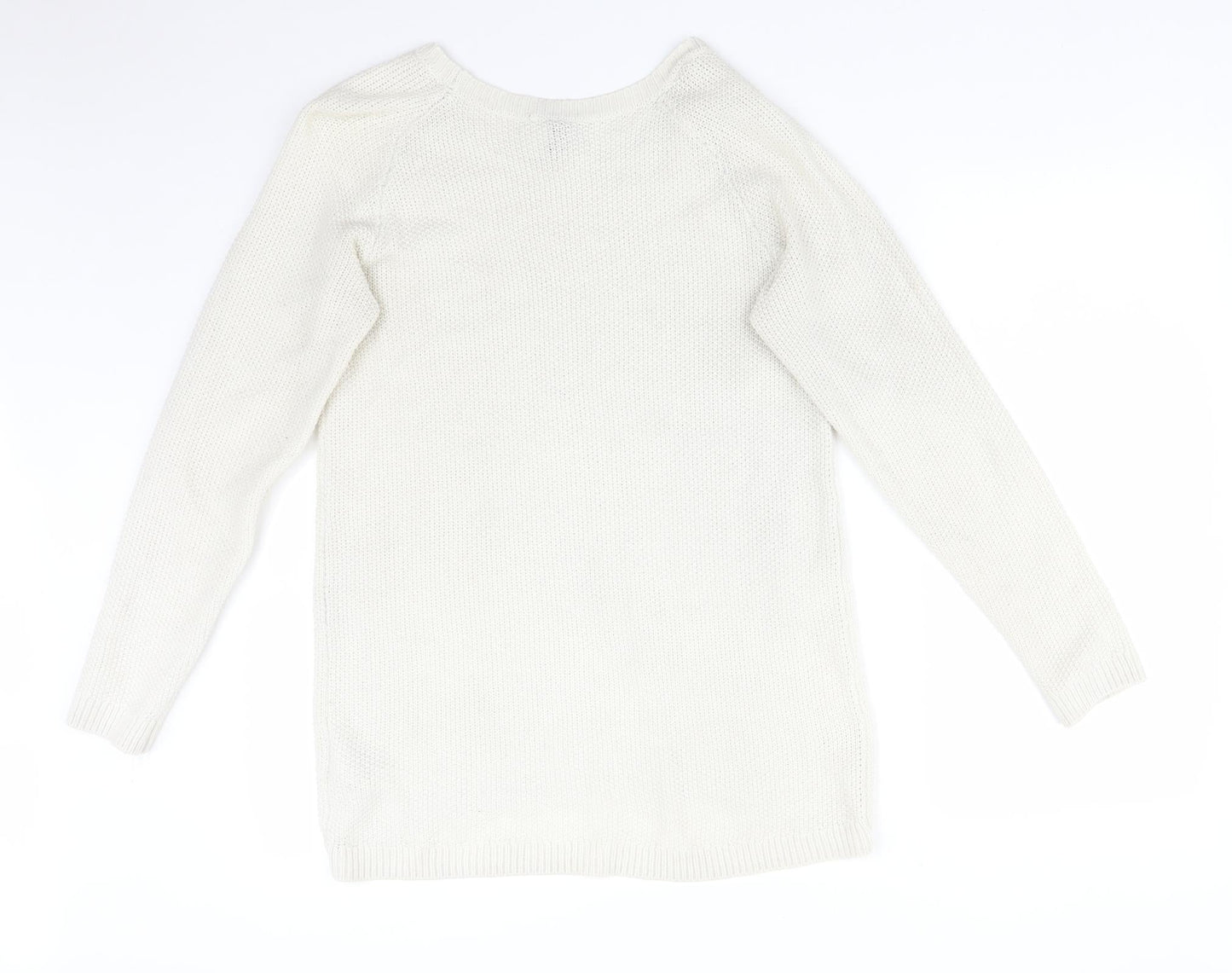 Mens UK Size S H&M White Pullover Sweatshirt