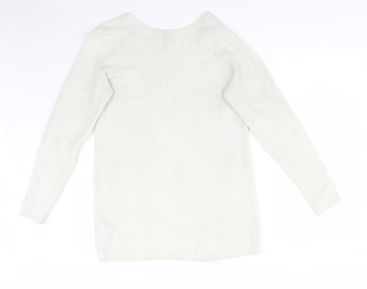 Mens UK Size S H&M White Pullover Sweatshirt