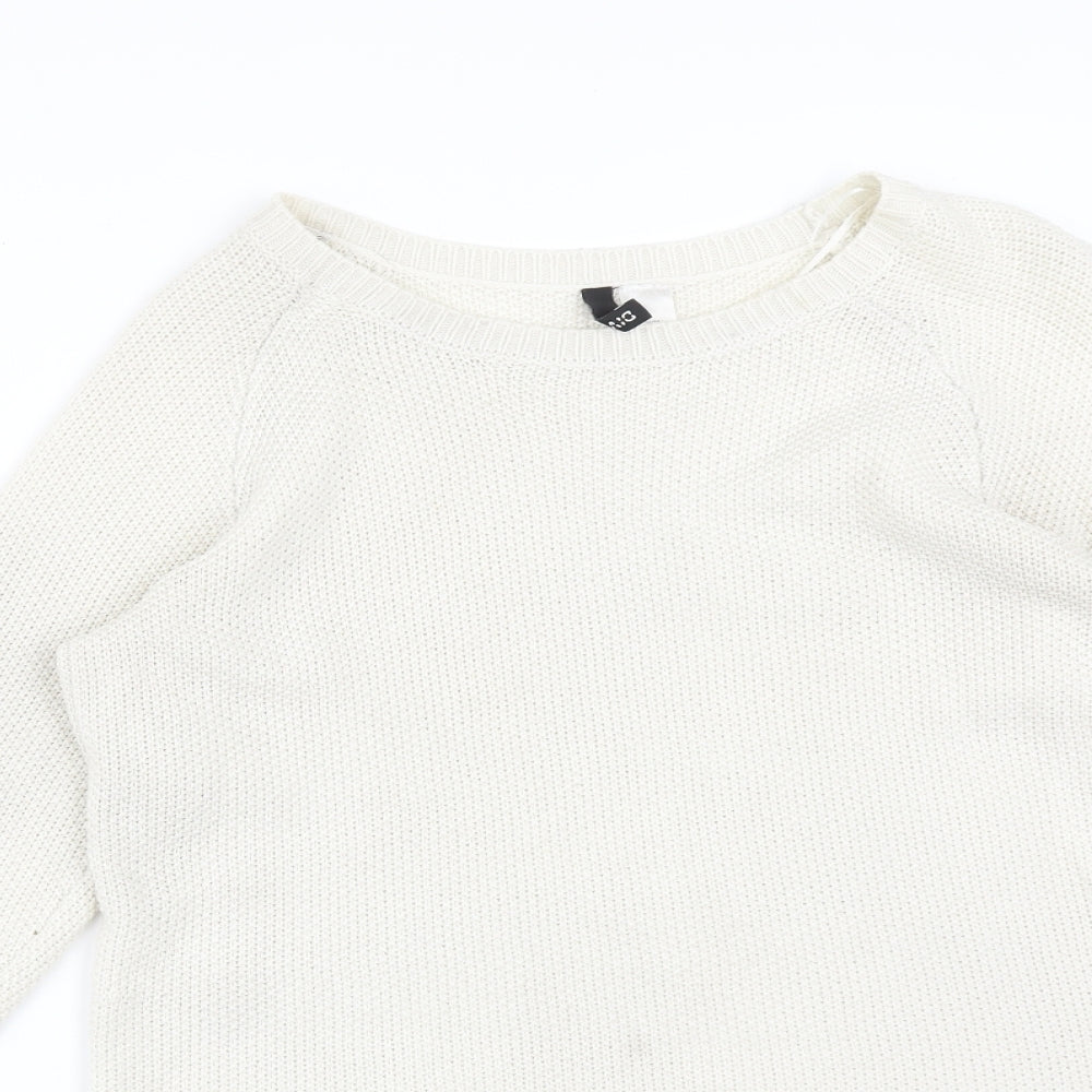 Mens UK Size S H&M White Pullover Sweatshirt