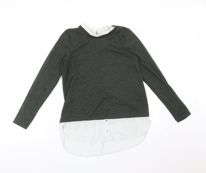 Womens UK Size 8 Dorothy Perkins Green Basic T-Shirt