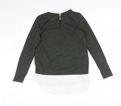 Womens UK Size 8 Dorothy Perkins Green Basic T-Shirt