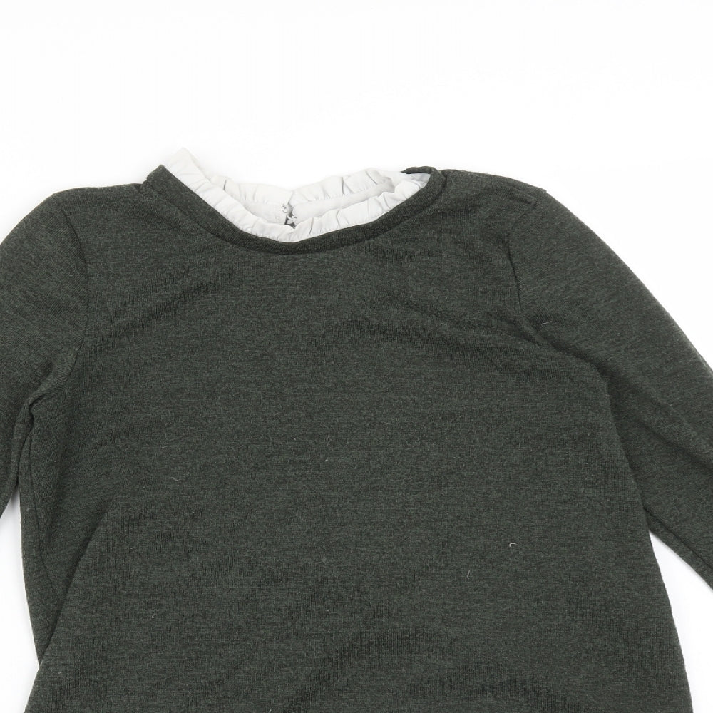 Womens UK Size 8 Dorothy Perkins Green Basic T-Shirt