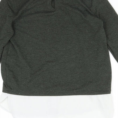 Womens UK Size 8 Dorothy Perkins Green Basic T-Shirt