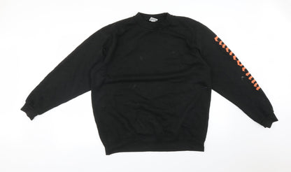 Uneek Mens Black  Cotton Pullover Sweatshirt Size L   - CALIFORNIA