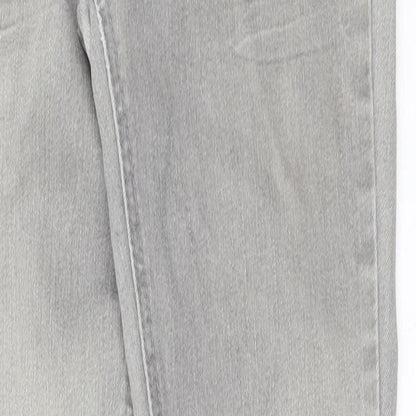 DENIM CO Womens Grey  Cotton Skinny Jeans Size 8 L31 in Regular