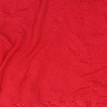 Womens UK Size  Marks and Spencer Red Cardigan Jumper