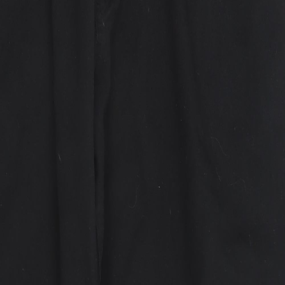 Russums Mens Black  Polyester Trousers  Size M L26 in Regular