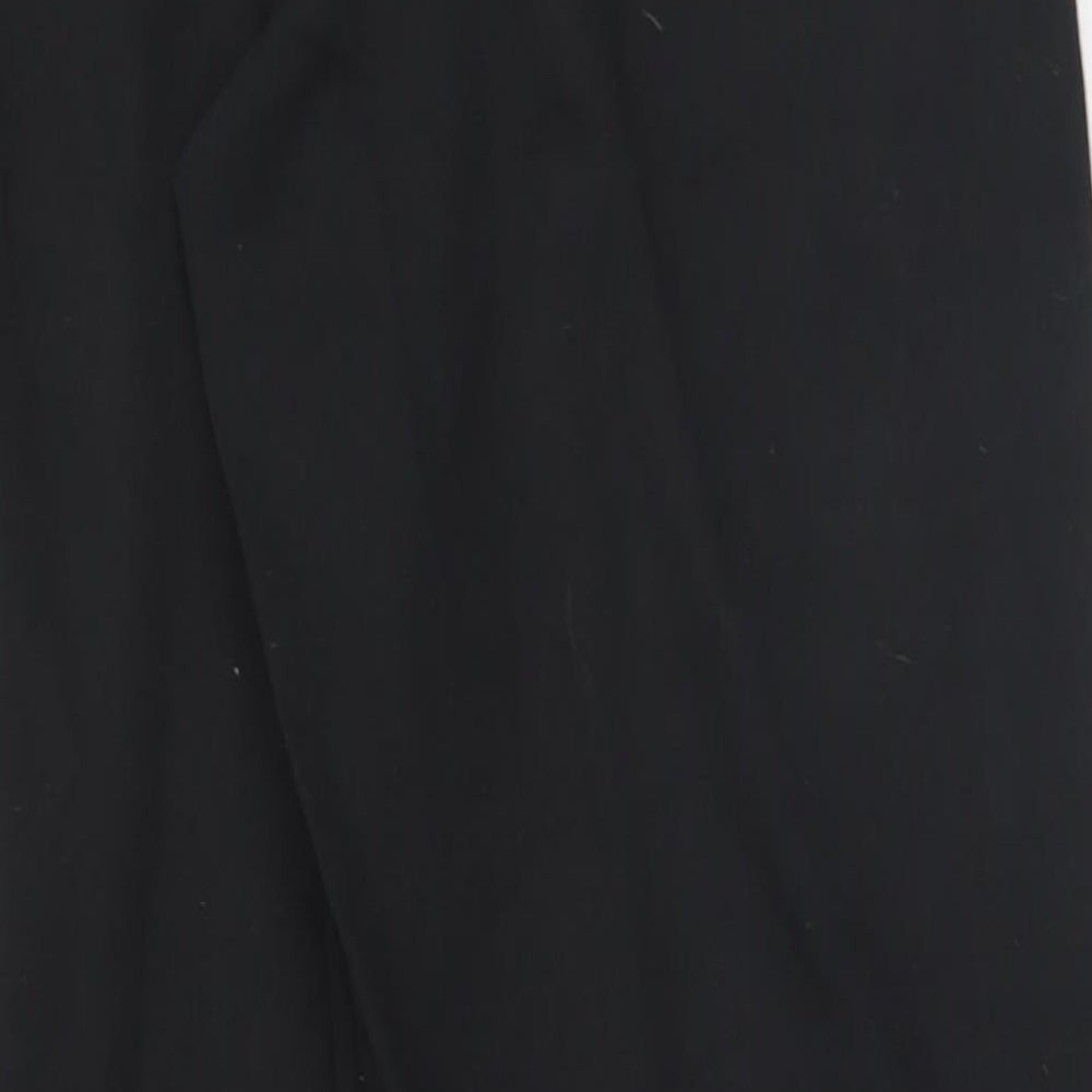 Russums Mens Black  Polyester Trousers  Size M L26 in Regular